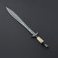 Epic Damascus Steel Sword with Custom Leather Sheath – Ultimate Collectible for History & Weapon Enthusiasts in USA & Canada