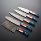 Tricolor Timber Damascus Chef Knife Set – Premium 240+ Layer Handmade Kitchen Knives for Pro Chefs & Home Cooks