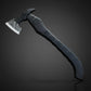 Black Engraved Fixed Blade Axe with Ash Wood Handle – Leather Sheath Included