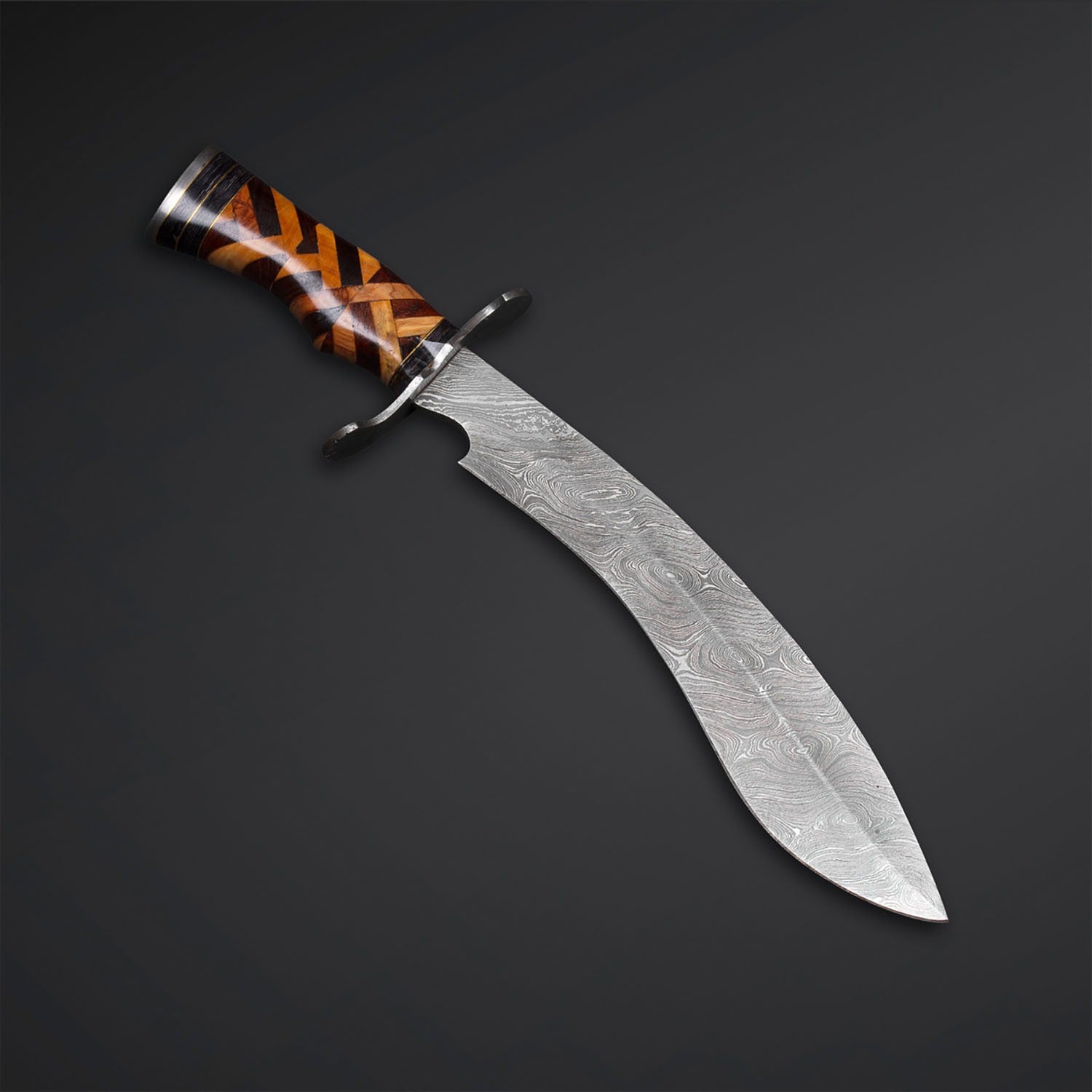Premium Ironwood & Olive Wood Hunting Knife – Handcrafted Fixed Blade | Survival Camping & Outdoor Adventure Gear USA
