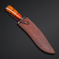 Handmade Damascus Camel Bone Bowie Knife – Hunting Survival & Collectors’ Must-Have