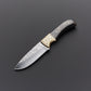 Engraved Black Decorative Knife – Stainless Steel Collector Piece with Leather Sheath