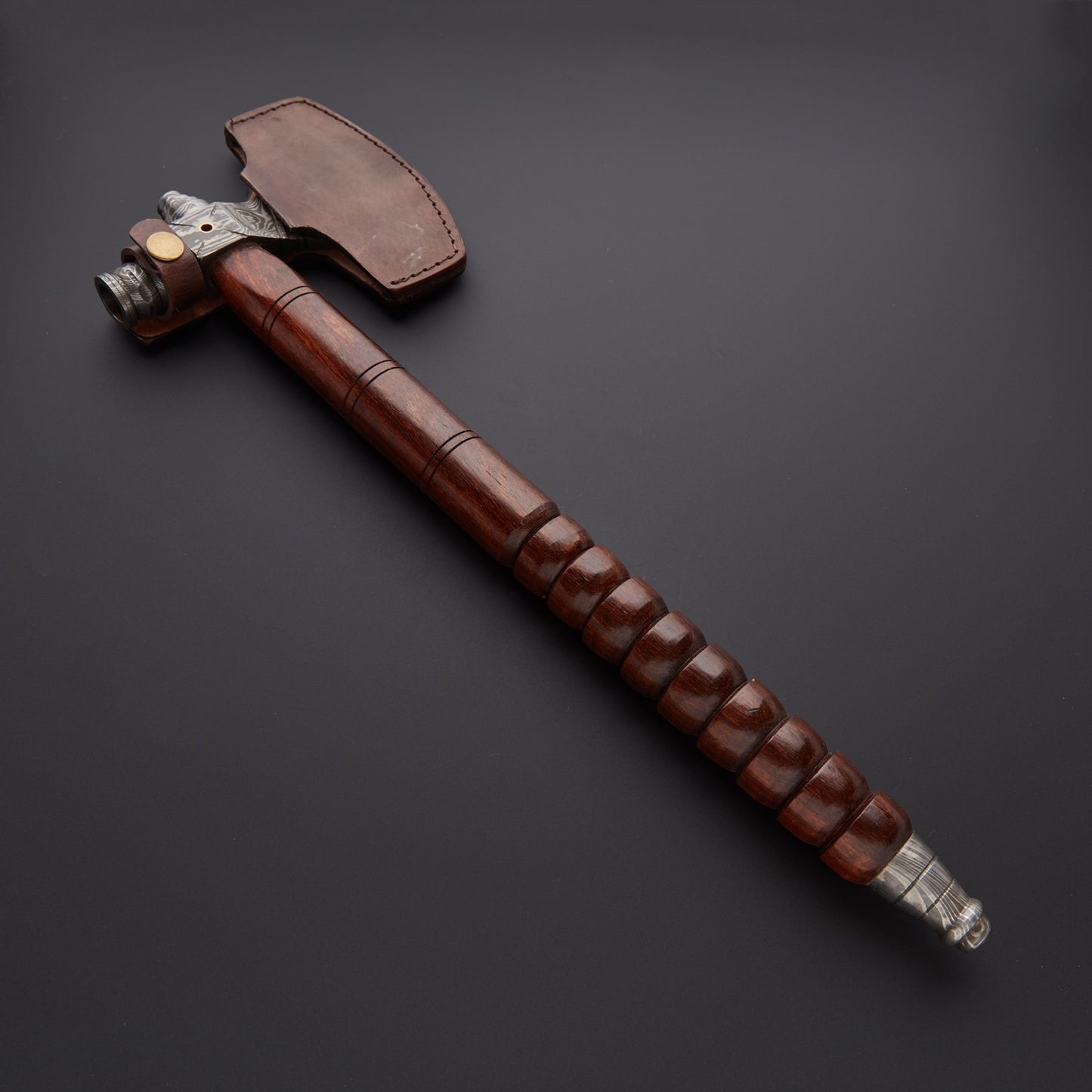 Handmade Damascus Axe – Razor Sharp Viking Battle Hatchet | Survival Camping & Collectors Axe USA