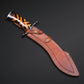 Premium Ironwood & Olive Wood Hunting Knife – Handcrafted Fixed Blade | Survival Camping & Outdoor Adventure Gear USA