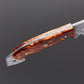 Engraved Stainless Steel Decorative Knife – Collector Display Piece with Leather Sheath