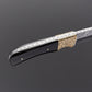 Engraved Black Decorative Knife – Stainless Steel Collector Piece with Leather Sheath