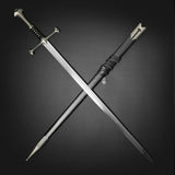 Medieval Style Decorative Sword – Stainless Steel Display Collectible (Matte Gray Finish)