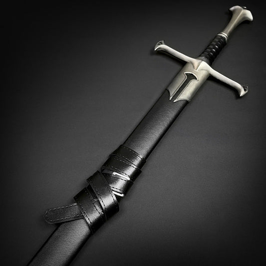 Medieval Style Decorative Sword – Stainless Steel Display Collectible (Matte Gray Finish)