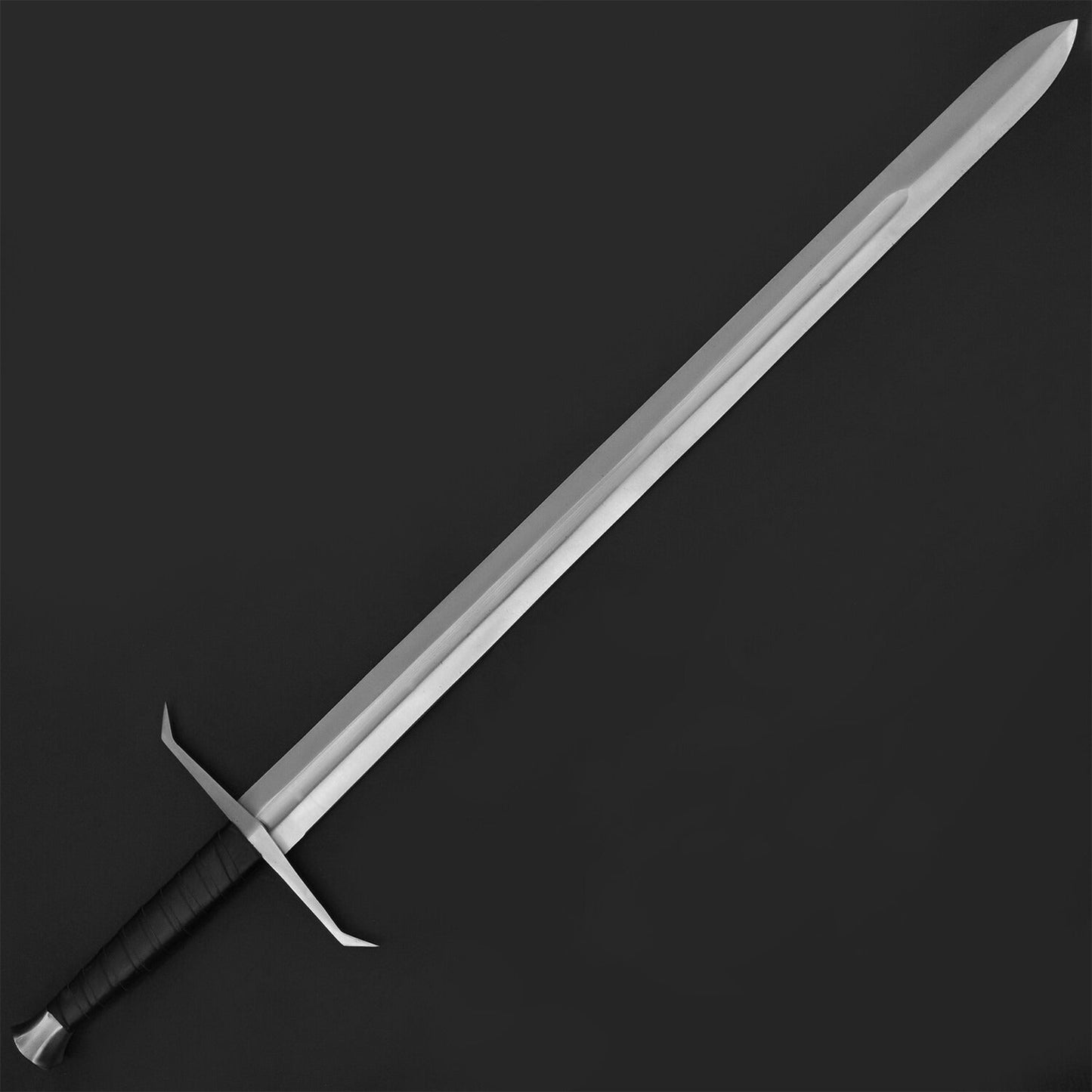 Medieval Viking Style Decorative Sword – Carbon Steel Display Collectible with Leather Sheath