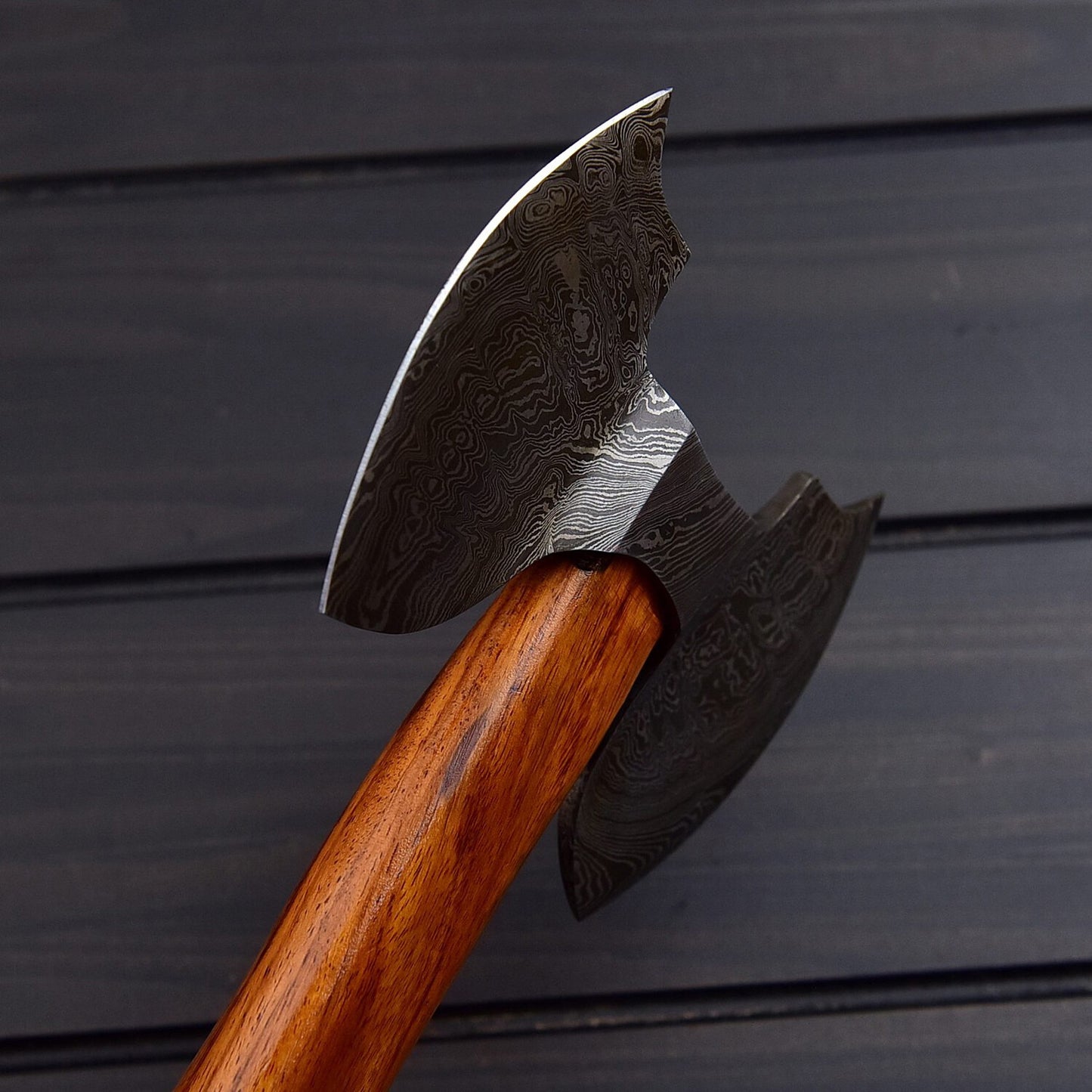 Double Head Viking Tomahawk Axe – Brutal Battle-Ready Throwing Axe | Handmade High Carbon Steel Warrior Weapon