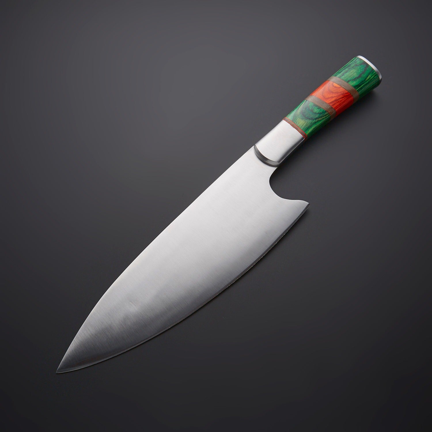 Handmade Damascus Fixed Blade Chef Knife – Professional Kitchen Knife for Cooking Chopping & BBQ – Razor Sharp Culinary Tool USA
