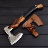 Forged Carbon Viking Tomahawk  Battle Ready Axe for Warriors Collectors & Outdoor Survival in USA 🇺🇸