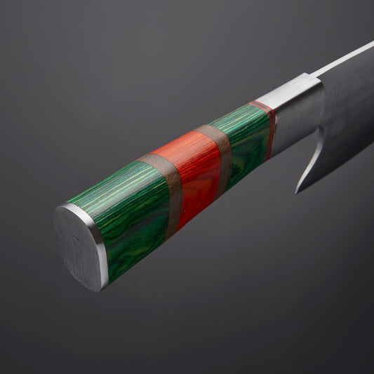 Handmade Damascus Fixed Blade Chef Knife – Professional Kitchen Knife for Cooking Chopping & BBQ – Razor Sharp Culinary Tool USA