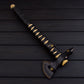Viking Spike Tomahawk Axe  Ruthless Damascus Battle Axe for Warriors Camping & Survival  Epic Norse Weapon Collectible USA