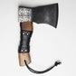 8 Throwing Axe – 1095 High Carbon Steel | Survival Hunting Hatchet with Ashwood & Leather Wrap + Leather Sheath