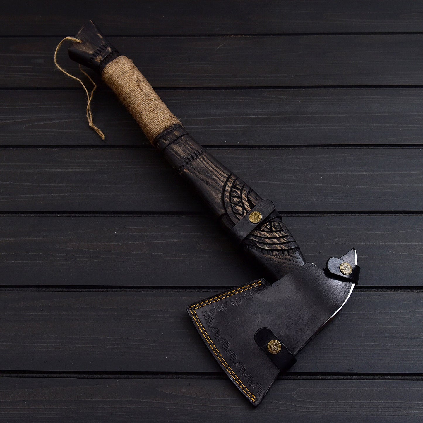 Norse Viking Tomahawk Hand Forged Carbon Steel Battle Axe for Collectors Survival & Axe Throwing USA 🇺🇸