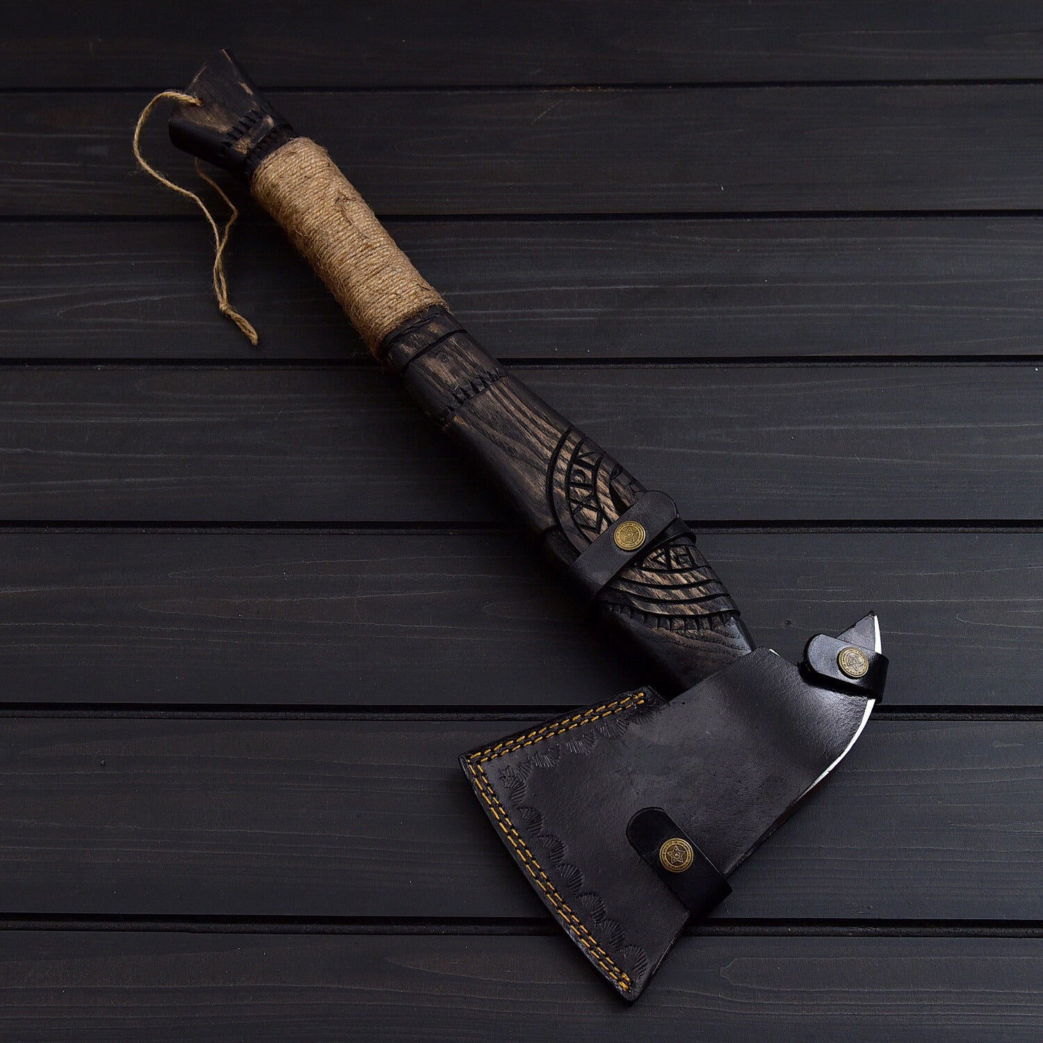 Norse Viking Tomahawk Hand Forged Carbon Steel Battle Axe for Collectors Survival & Axe Throwing USA 🇺🇸