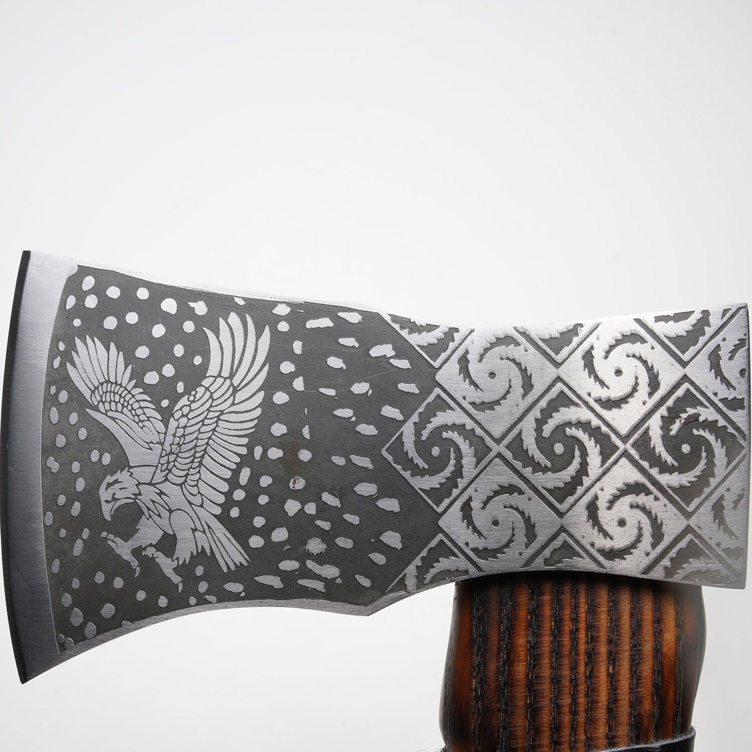 8 Throwing Axe – 1095 High Carbon Steel | Survival Hunting Hatchet with Ashwood & Leather Wrap + Leather Sheath