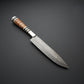 Premium Bison Horn Handle French Chef Knife  Handmade Damascus Steel Kitchen Knife for Professional & Home Chefs