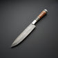 Premium Bison Horn Handle French Chef Knife  Handmade Damascus Steel Kitchen Knife for Professional & Home Chefs