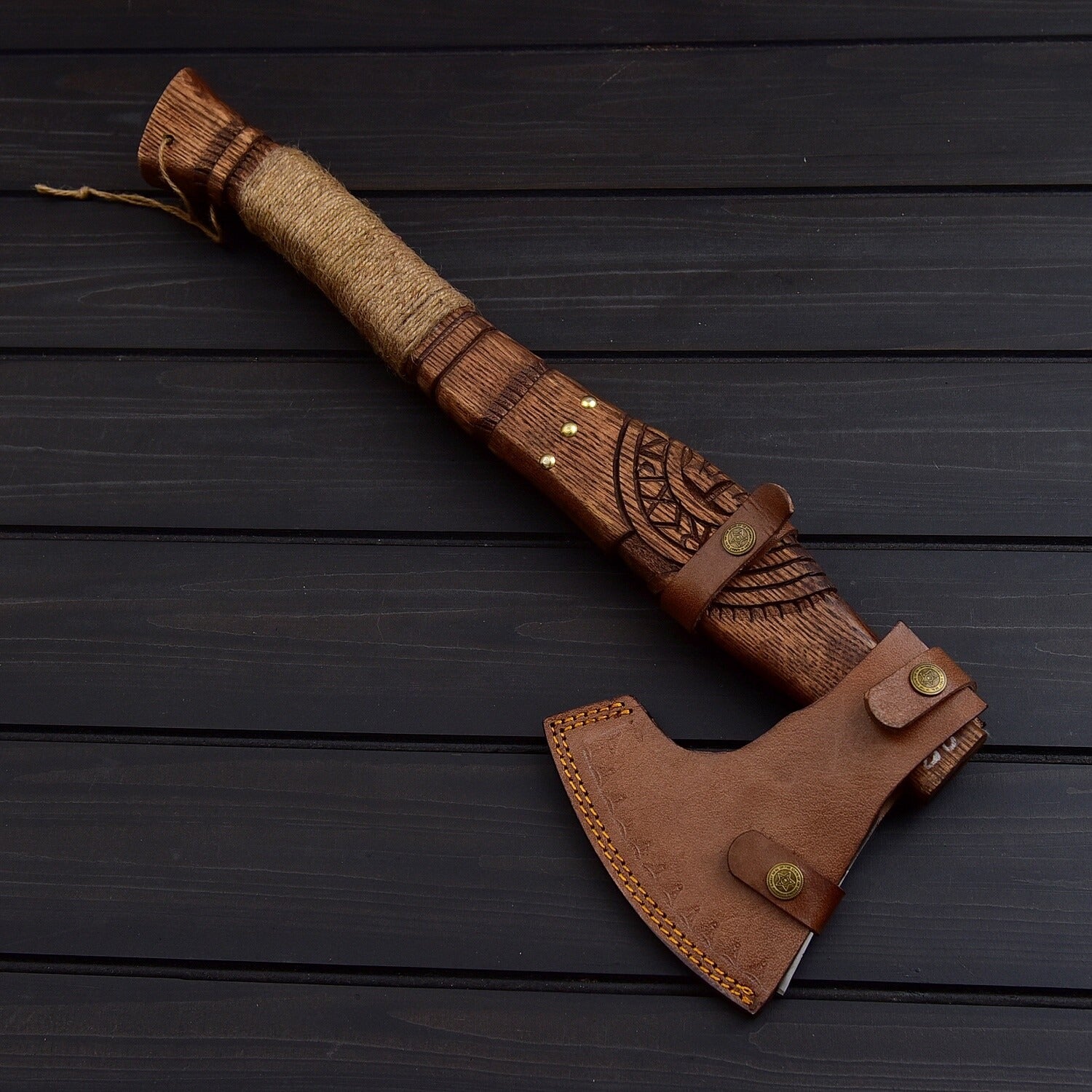 Forged High Carbon Steel Machete  20.5 Handmade Survival Blade w/ Ash Wood Handle & Leather Sheath  Ultimate Bush craft & Hunting Tool