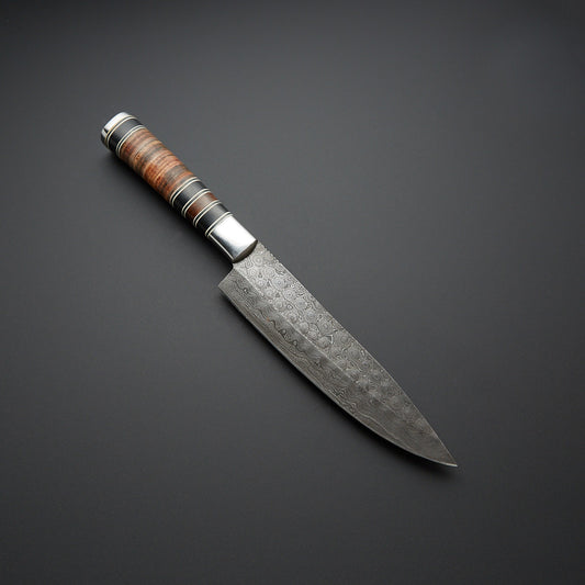 Bison Horn French Chef Knife 6.75″ Rare Razor Sharp & Handcrafted Luxury Blade Every Chef Wants