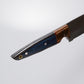 12" Damascus Steel Chef’s Knife with Colorful Handle & Brass Accents – Leather Sheath Included