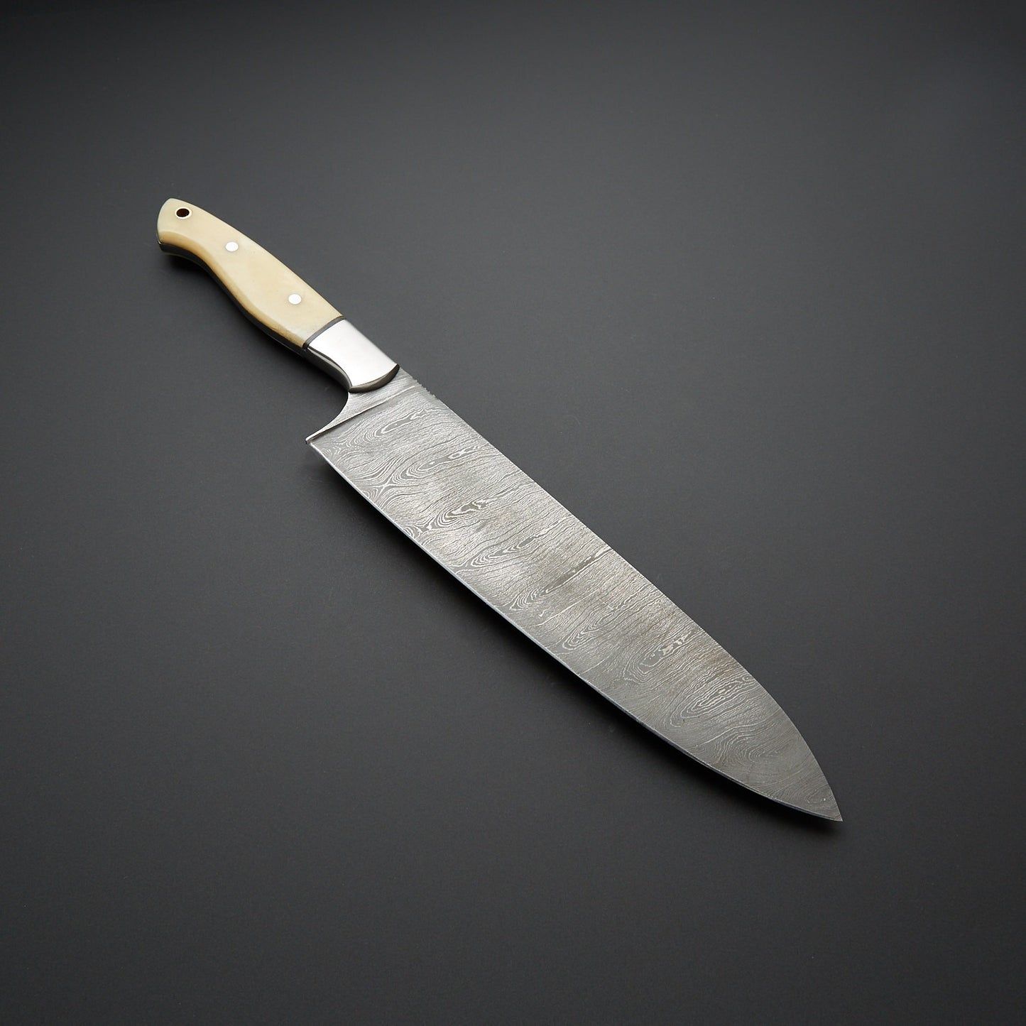 Twist Damascus Bone Santoku Chef Knife 8.75Ultimate Kitchen Upgrade for Precision & Durability