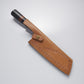 13" Full Damascus Steel Chef Chopper Knife with Micarta & Raisin Wood Handle – Leather Sheath Included