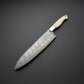Twist Damascus Bone Santoku Chef Knife 8.75Ultimate Kitchen Upgrade for Precision & Durability