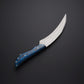 HandForged Damascus Steel Hunting Knife 216+ Layer Razor Sharp Blade with Leather Sheath  12 Survival & Camping Essential