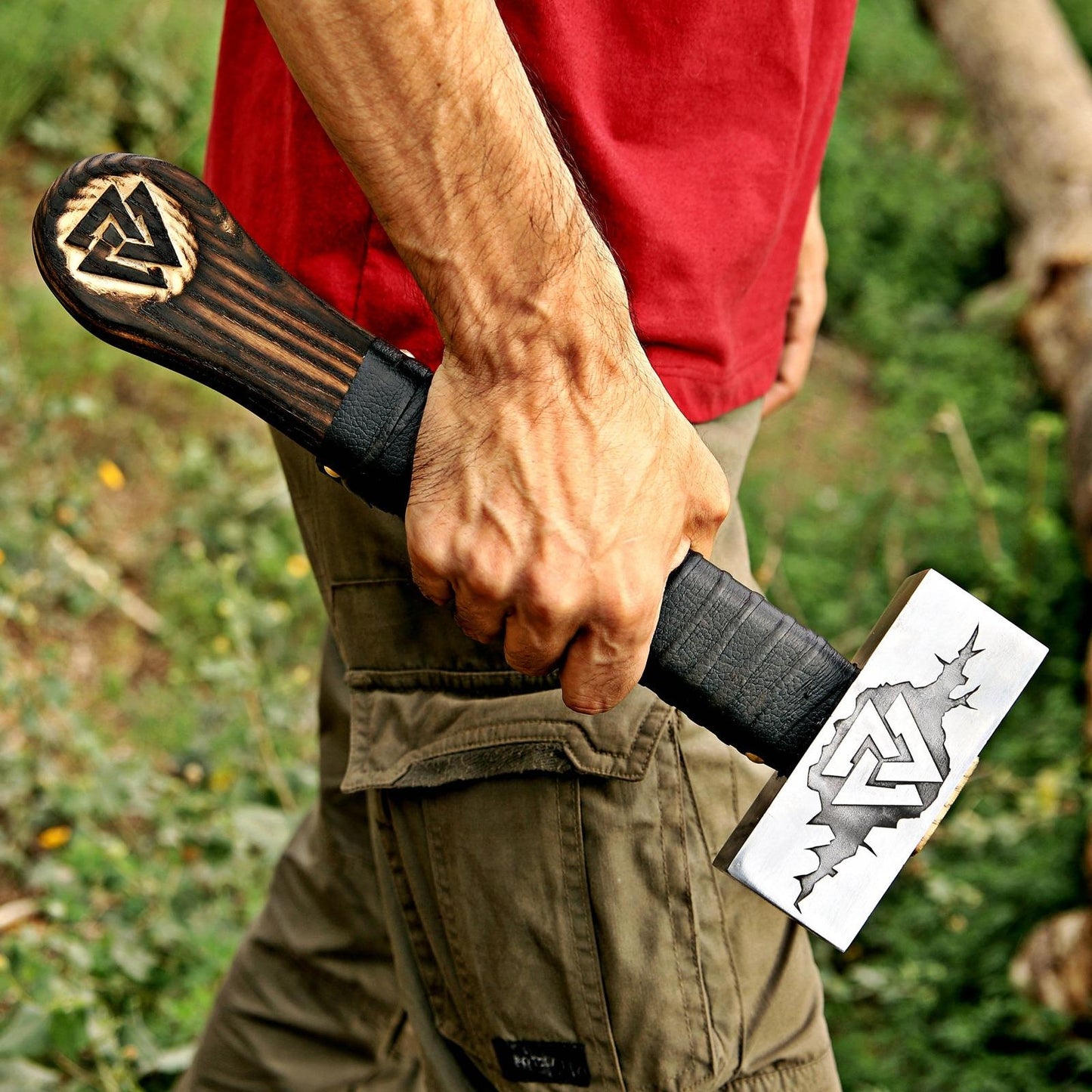 Hammer Handmade Norse Viking Blacksmith Hammer, Functional Viking Hammer Perfect Gift for Your Viking Lover's, Birthday Anniversary gift