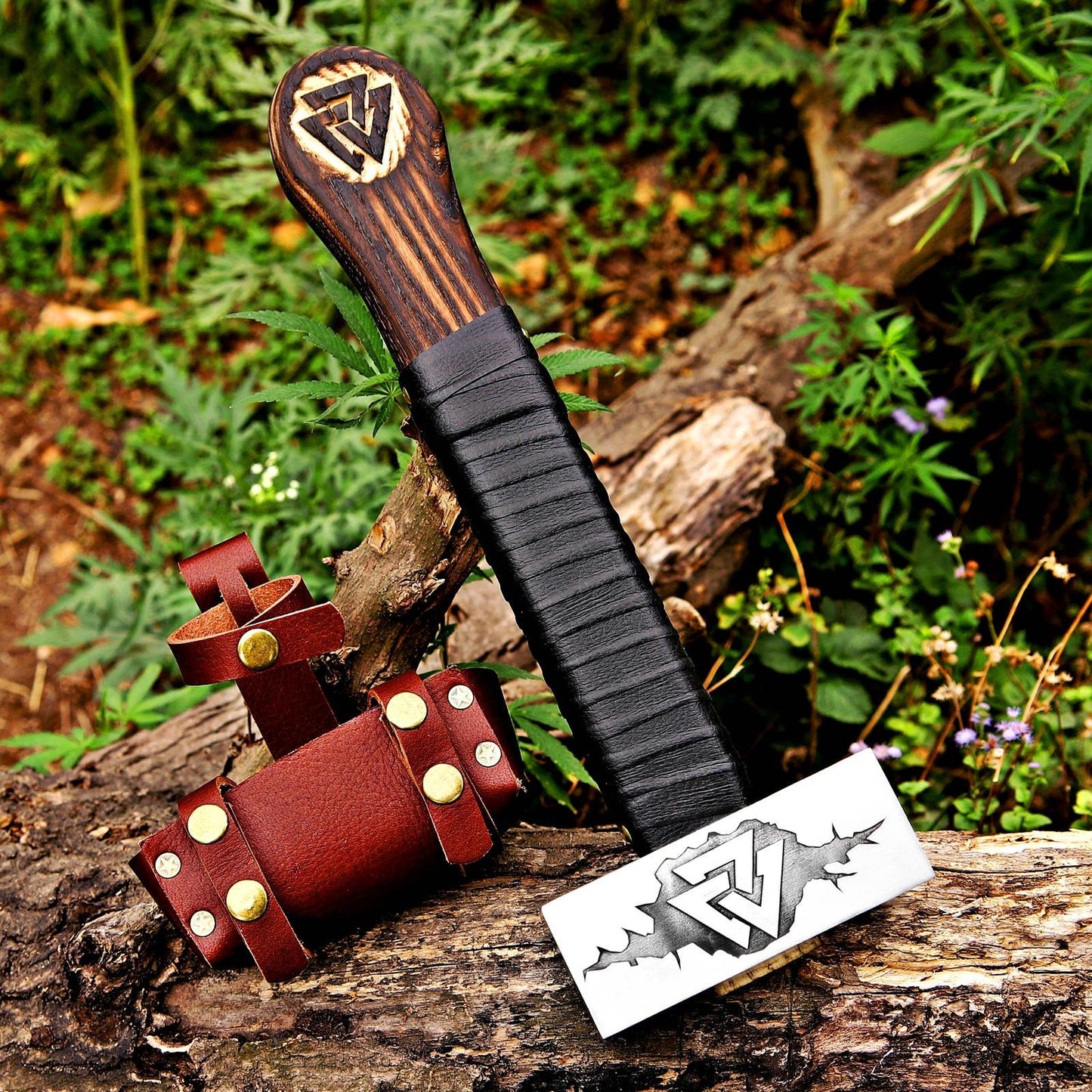 Hammer Handmade Norse Viking Blacksmith Hammer, Functional Viking Hammer Perfect Gift for Your Viking Lover's, Birthday Anniversary gift