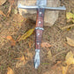 Hand-Forged 36 High Carbon Steel Decorative Sword with Rosewood Handle  Includes Scabbard or Leather Cover