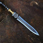 30" Hand Forged Rustic Steel Hunting Spear with Leather Sheath