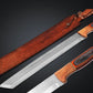 Tanto-Inspired J2 Steel Collector’s Sword with Olive Wood & Brass Handle  24" Overall Length