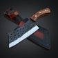Serbian Style Damascus Steel Chef Knife with Rosewood Handle – 10" Overall Length