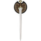 Fantasy Warrior Display Replica – Medieval Inspired Collectible with Wooden Plaque
