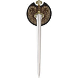Fantasy Warrior Display Replica – Medieval Inspired Collectible with Wooden Plaque