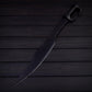 Black Oxide Stainless Steel Sword – 32.5 Full Tang Battle Ready Collectible with Leather Sheath
