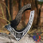 12" Handmade Viking Style Pizza Cutter Axe with Ash Wood Handle – Stainless Steel Blade & Leather Sheath