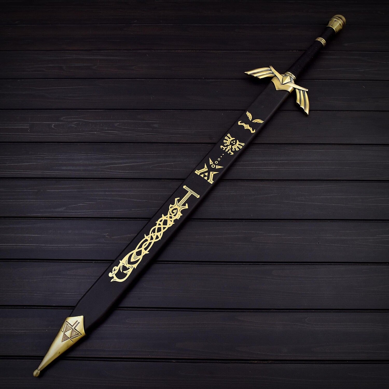 Stainless Steel Double-Edged Sword – 30 Battle-Ready Blade with Leather Sheath & Shoulder Strap | Collectible Medieval Sword USA