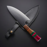 Premium Fixed Blade Chef Knife – Razor Sharp Kitchen Knife for Home & Pro Chefs | High Carbon Steel Cooking Essential