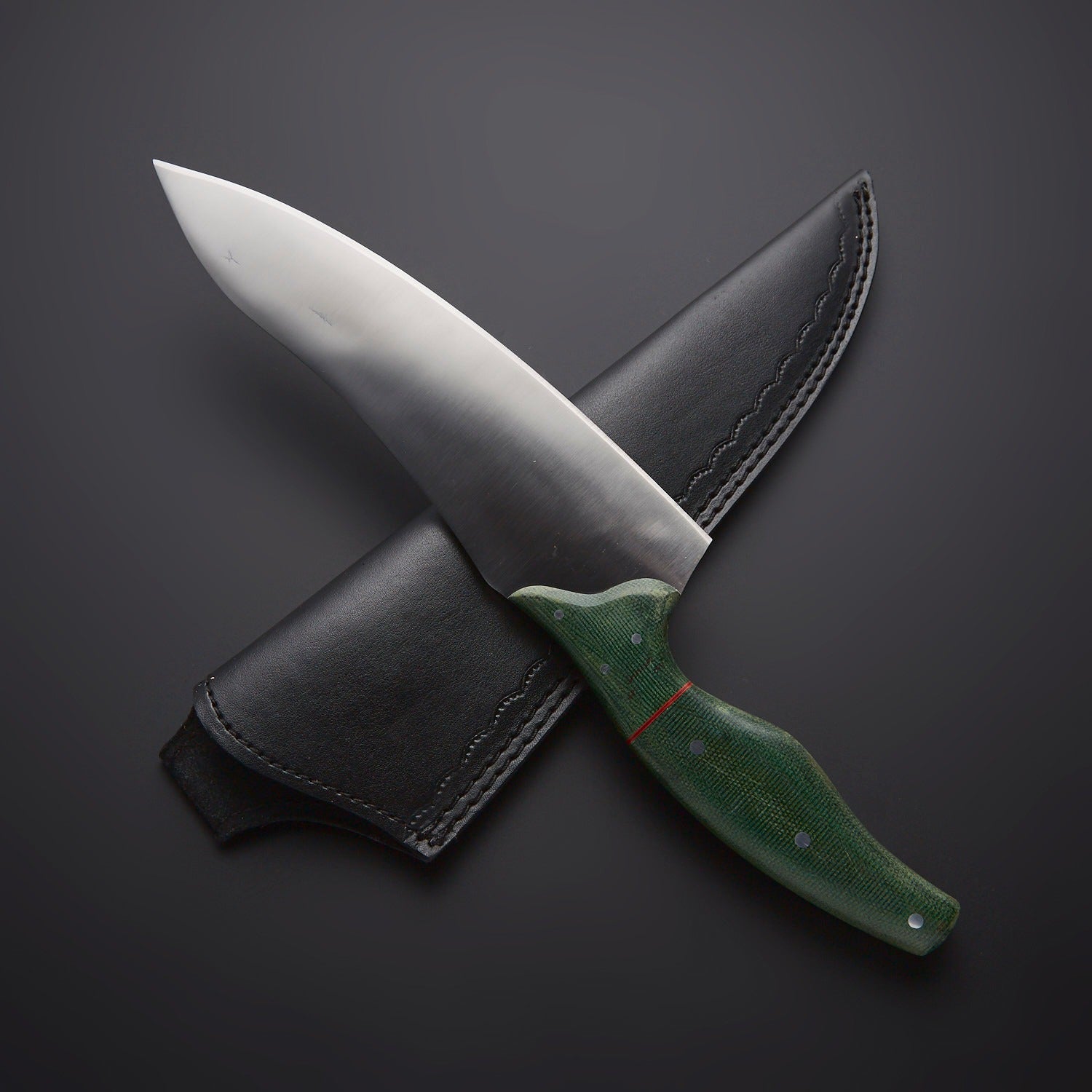 Premium Fixed Blade Chef Knife – Razor Sharp Kitchen Knife for Professional & Home Cooking | High Carbon Steel Culinary Knife